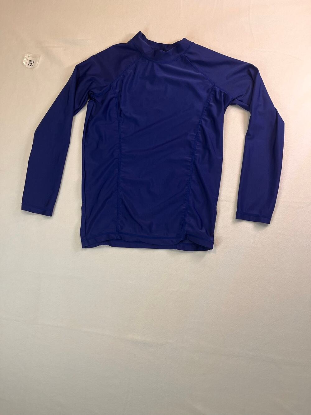 Cobalt Blue Rash Guard Swim Shirt Long Sleeve Girls Size 14/16 Approx